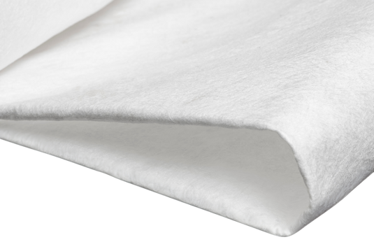 landscaping fabric - a white permeable weed membrane