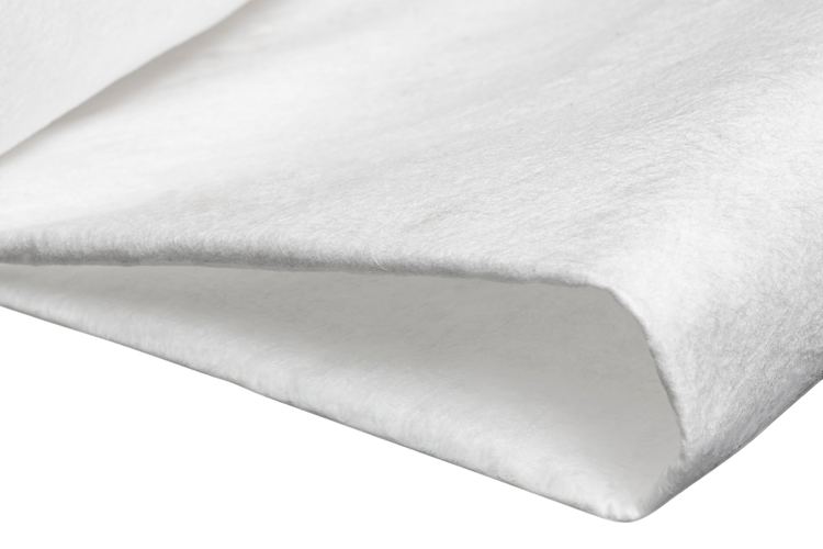 landscaping fabric - a white permeable weed membrane