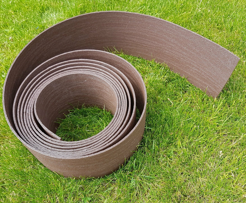 Load image into Gallery viewer, Woodgrain Edge – Brown Lawn Edging – Flexible Plastic Border

