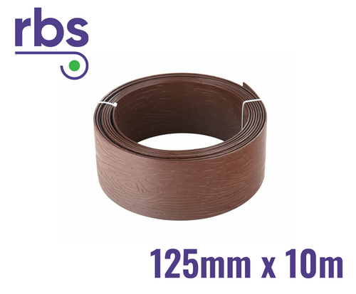 Woodgrain Edge – Brown Lawn Edging – Flexible Plastic Border
